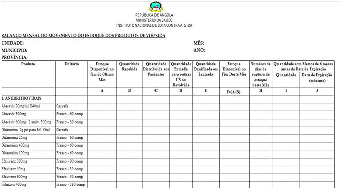 Figure 2: Revised reporting form
