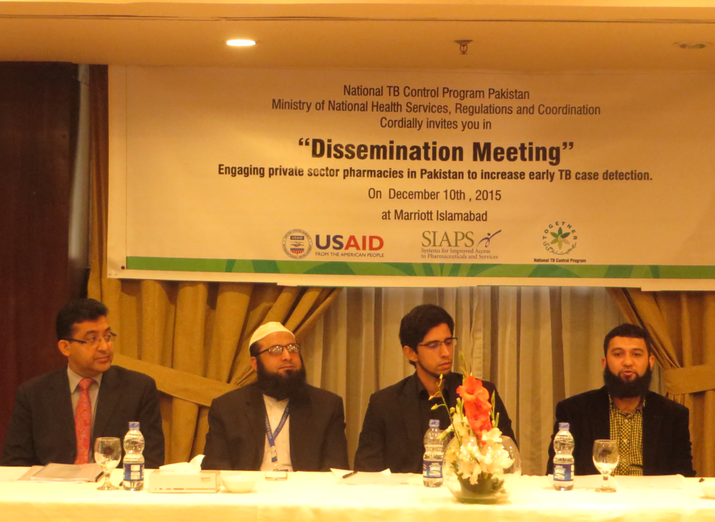 Stakeholders discuss the results of the pilot at the dissemination meeting in December 2015